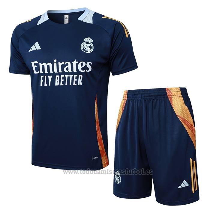 Chandal del Real Madrid Manga Corta 2024-2025 Azul - Pantalon Corto